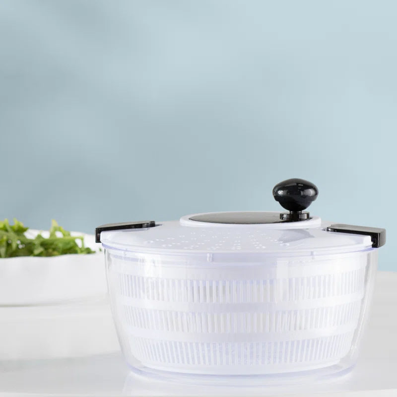 Essentials Salad Spinner with Locking and Straining Lid