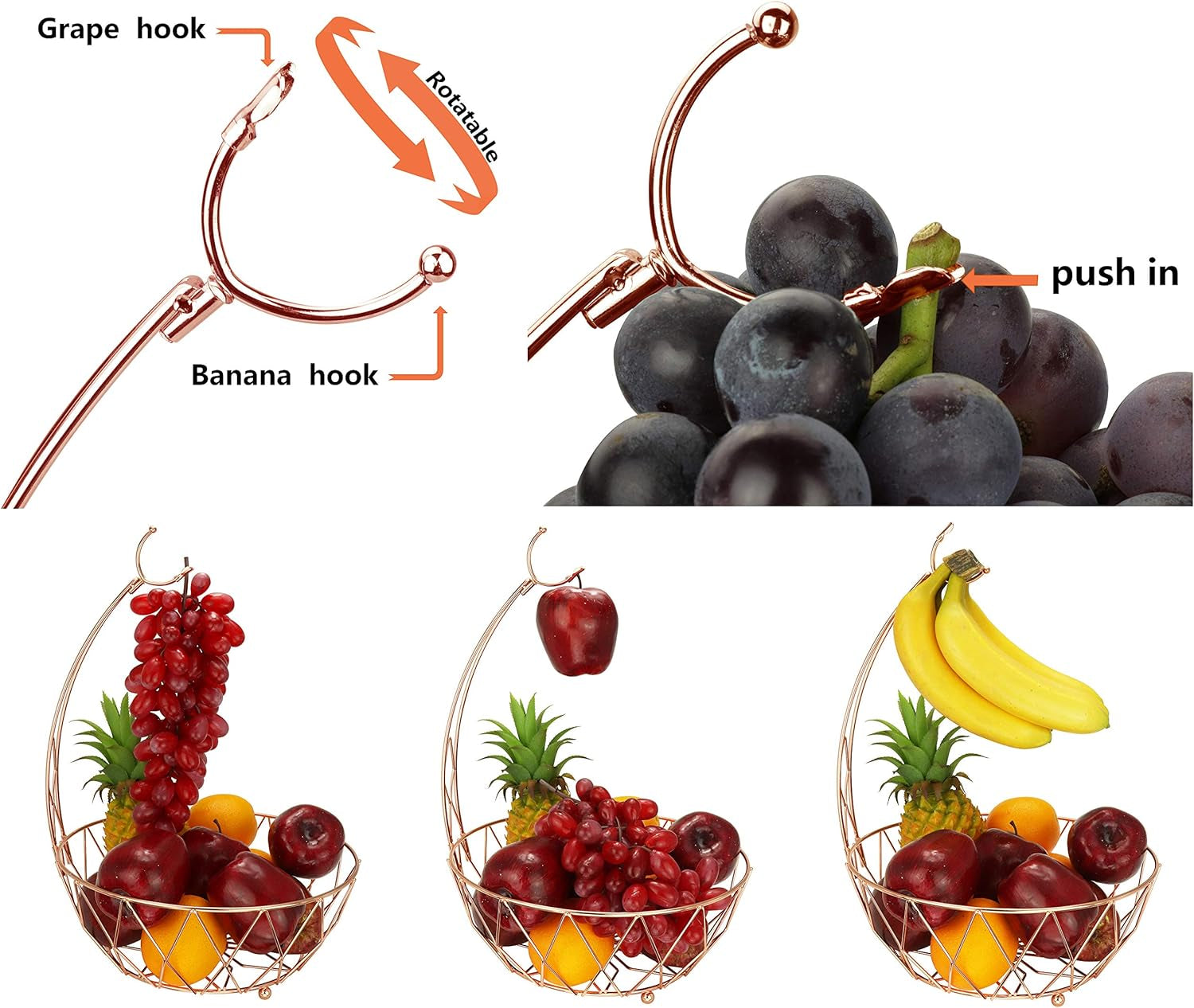 Essentials Fruit Basket + Banana Holder