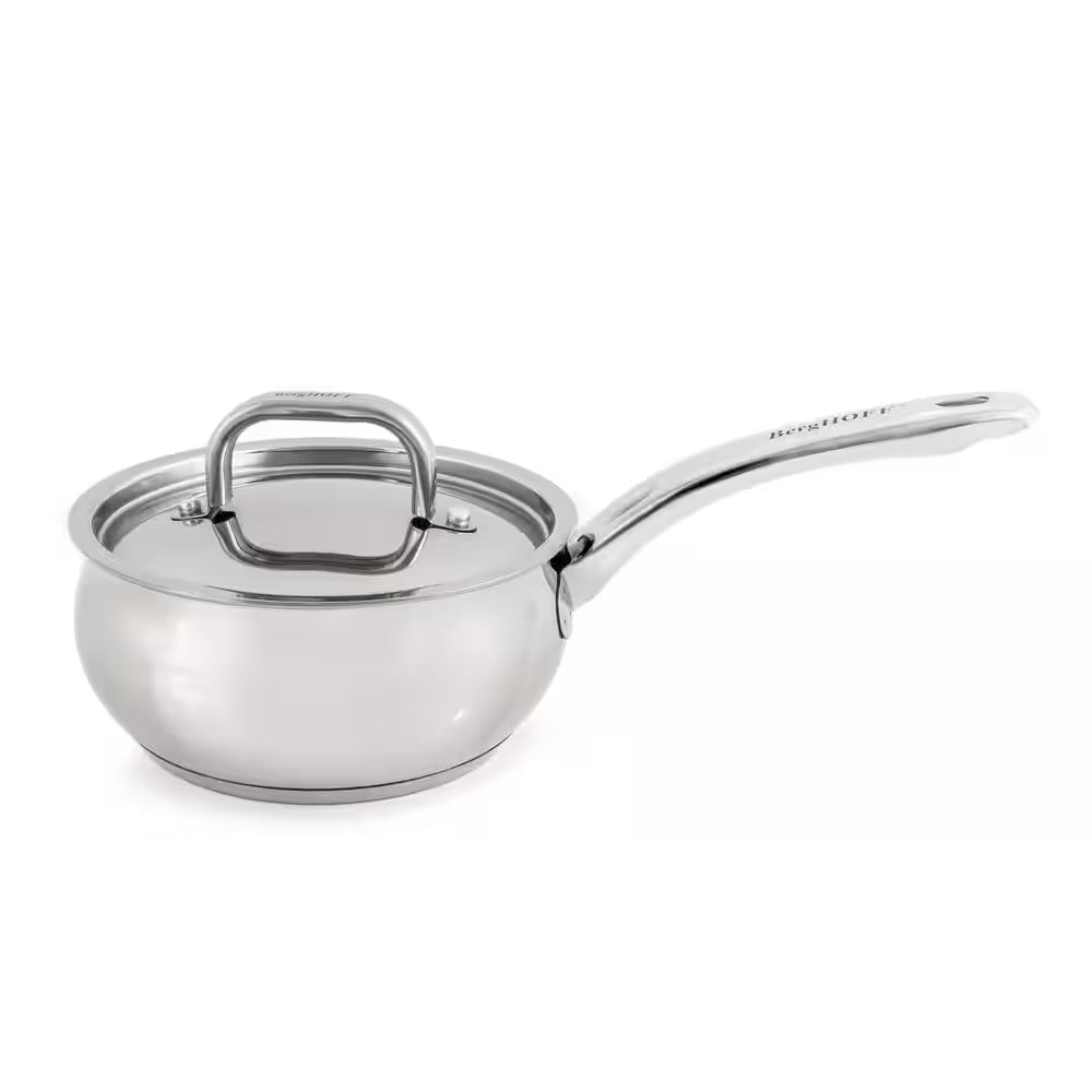 Essentials Belly Shape 1.5 Qt. 18/10 Stainless Steel 6.25 In. Sauce Pan SS Lid