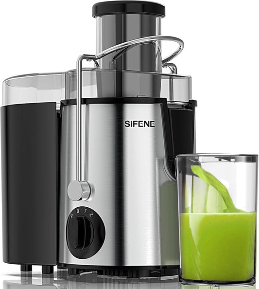 Essentials Quick Juicer Machine, Juice Extractor with 3” Feed Chute