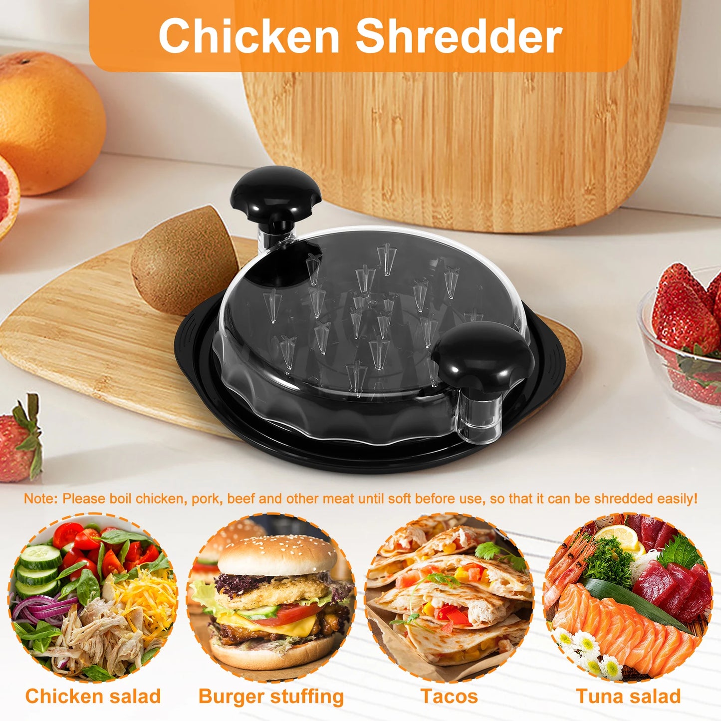 Essentials Non-Slip Chicken Breast Shredder 