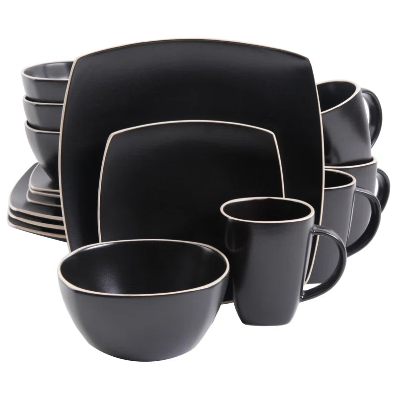 Essentials Soho Lounge Stoneware 16 Piece Dinnerware Set