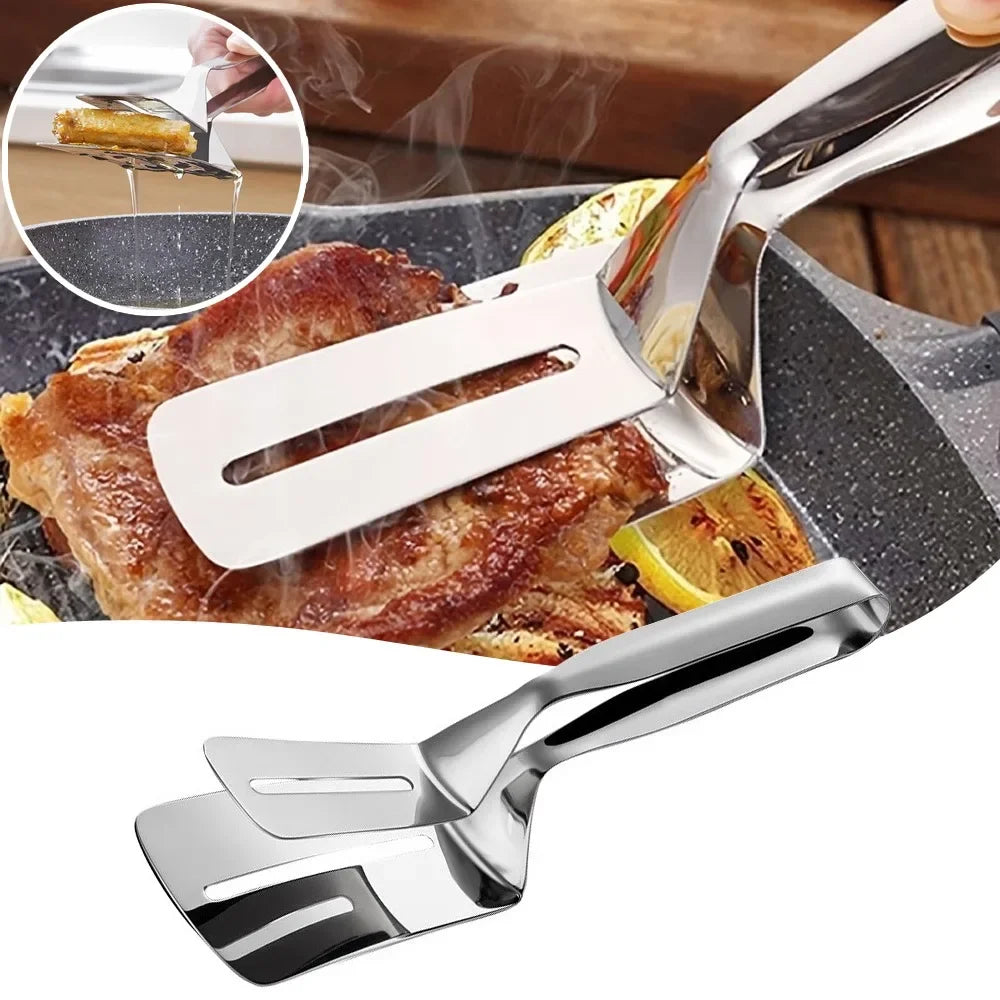 Essentials Stainless Steel Multifunctional Food Tongs 