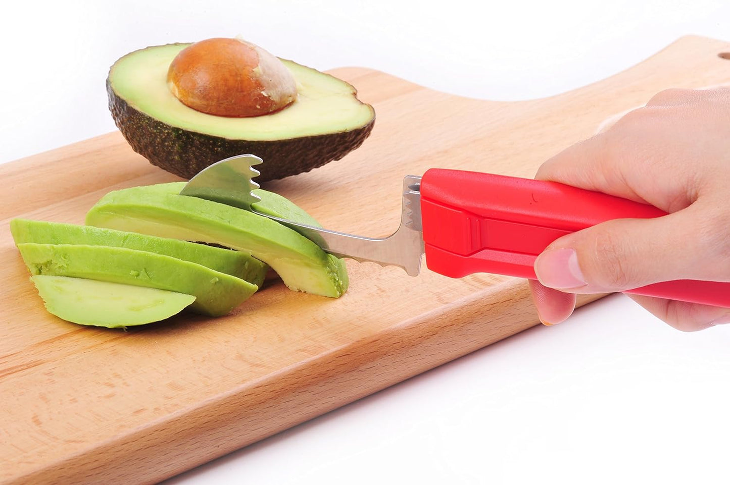 Essentials Avocado Tool, 6-In-1 Opener Knife, Cutter, Pitter, Scooper, Slicer, Masher & Spreader 