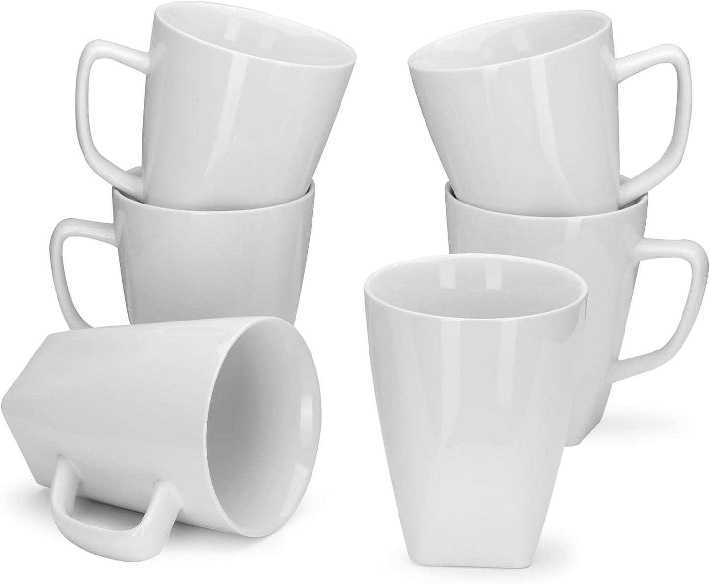 Essentials Porcelain Coffee Mugs Set of 6