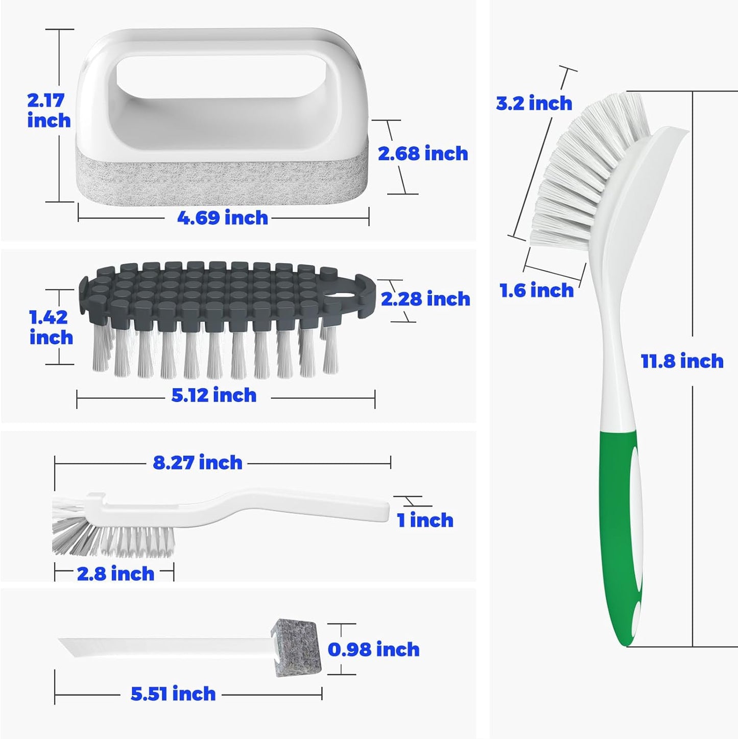 Essentials 5Pack Kitchen Cleaning Brush