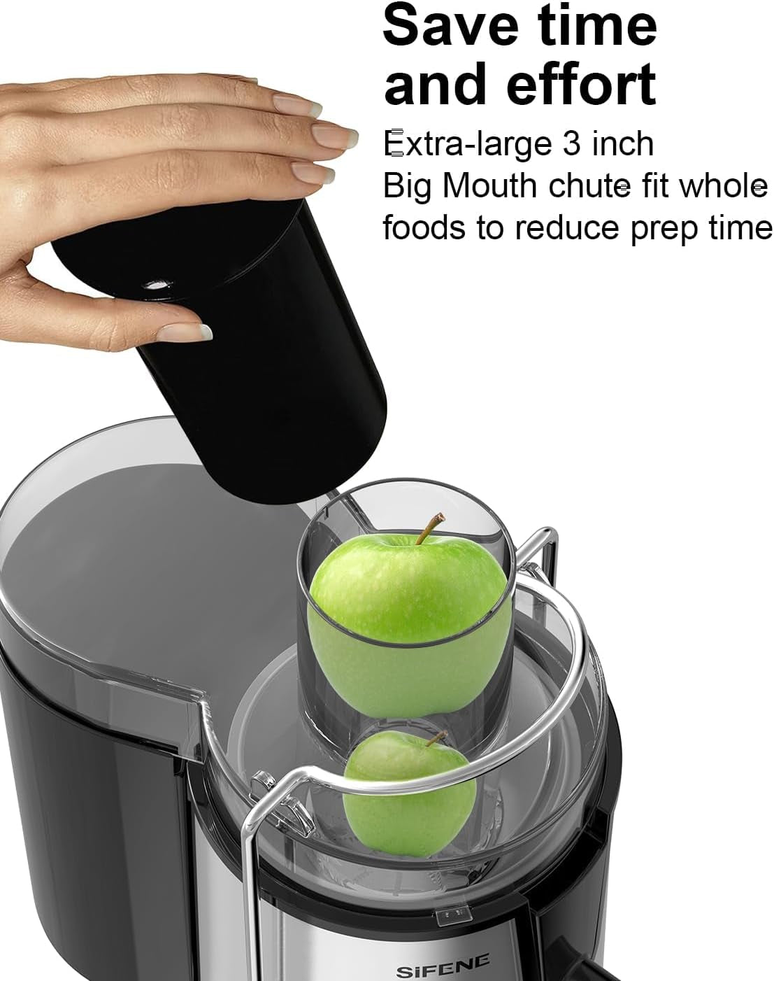 Essentials Quick Juicer Machine, Juice Extractor with 3” Feed Chute