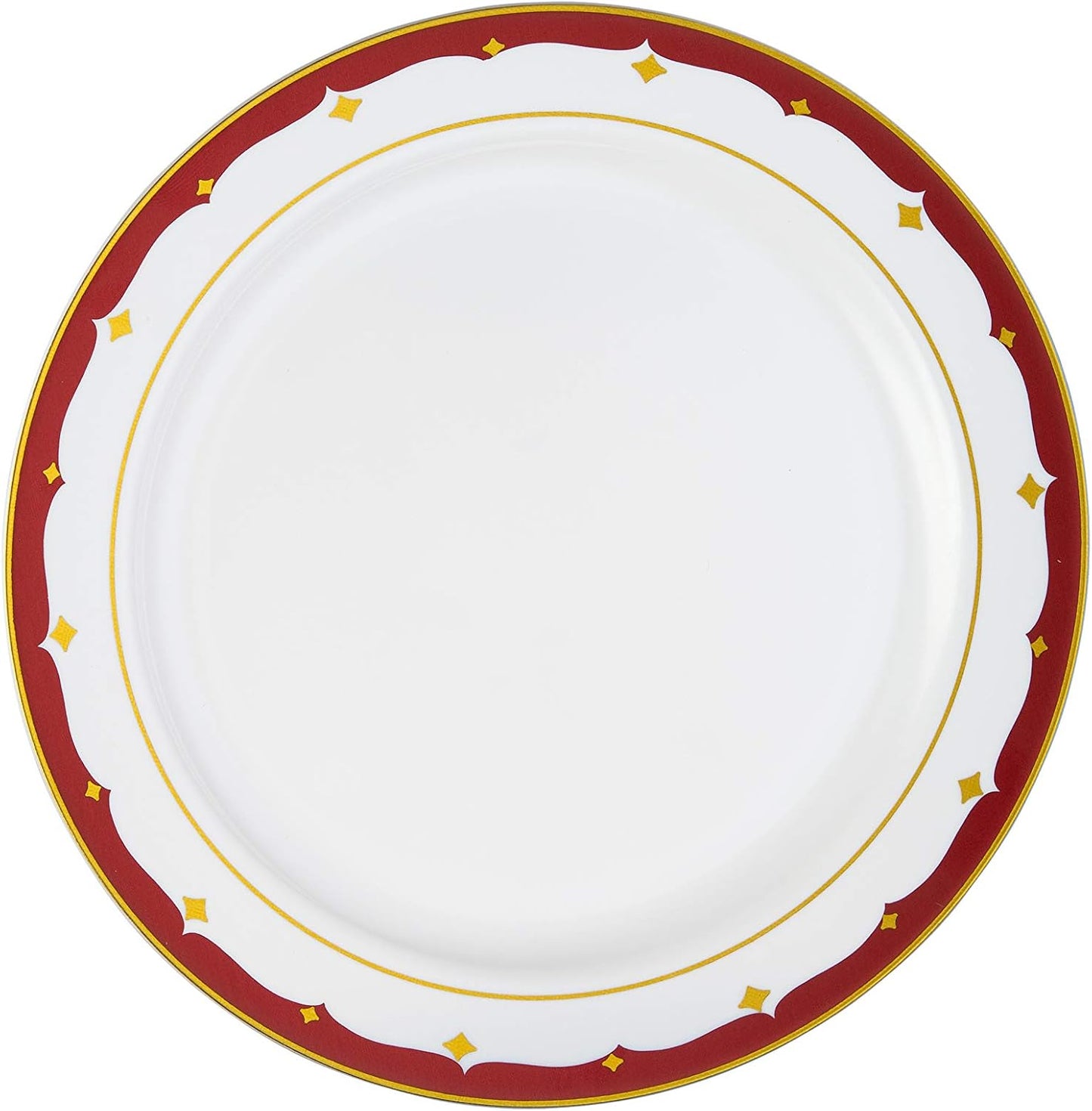 Essentials Party Plates Set of 64 Disposable Combo Set, Plastic Dishes