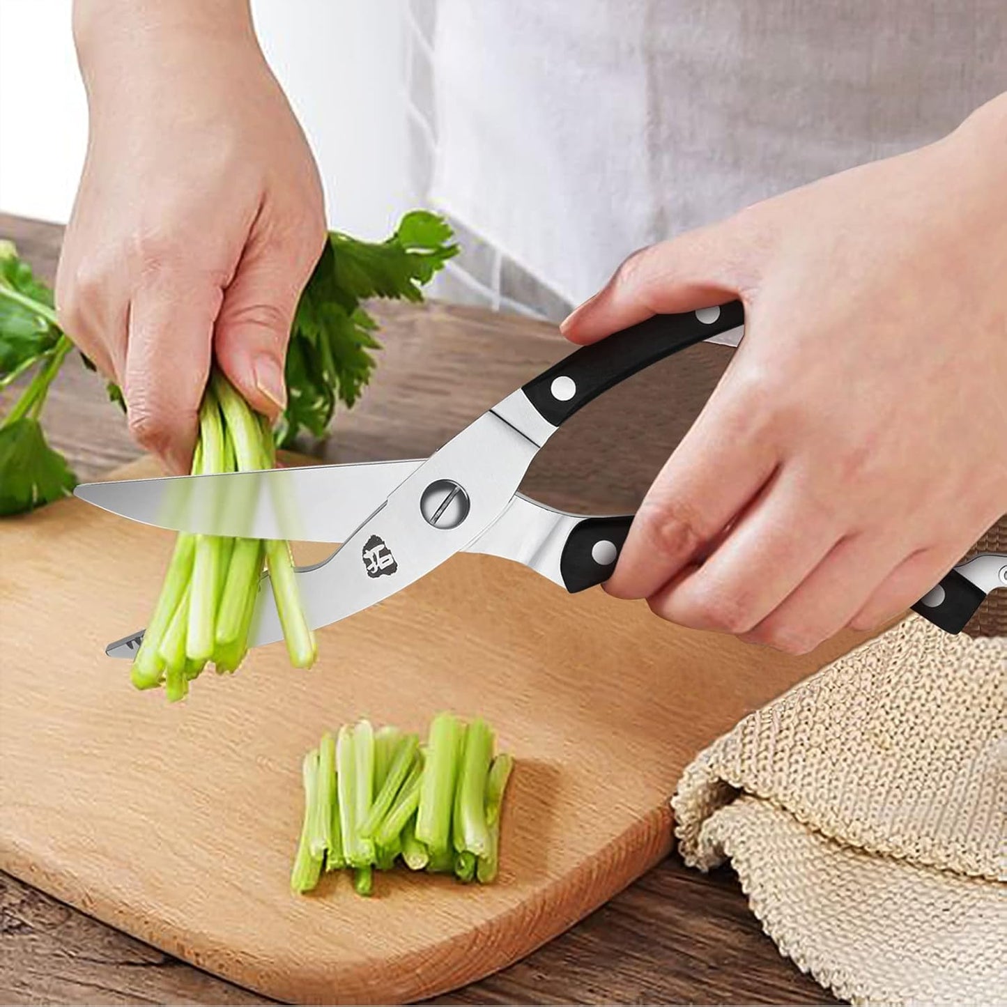 Essentials Shears - Kitchen Scissors Poultry Shears for Herbs, Chicken, Meat, Vegetable