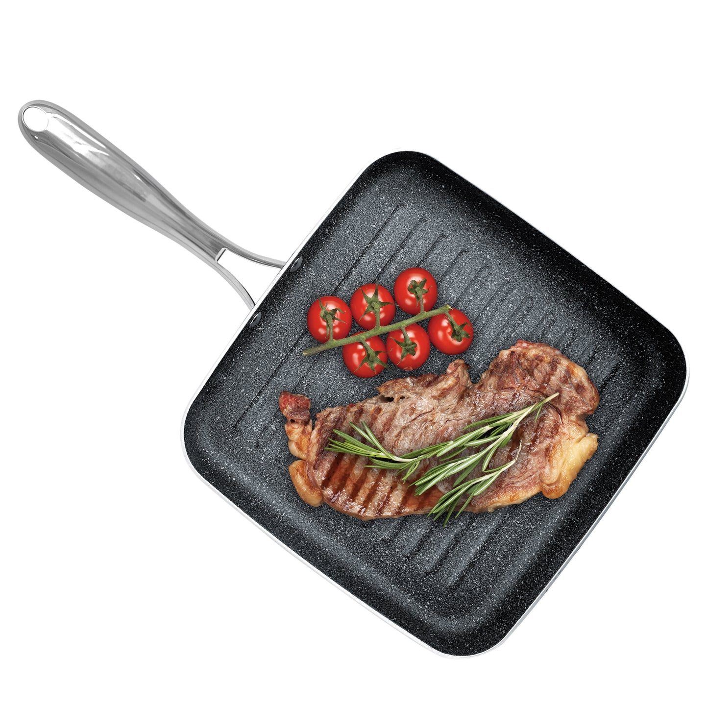 Essentials Nonstick Grill Pan 10.5" Square Skillet 