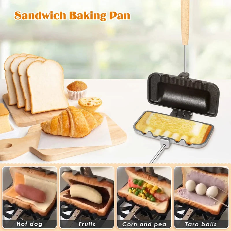 Essentials Sandwich Machine Non Stick Double-Sided Baking Tray 