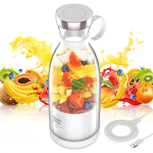 Essentials Portable Blender, Electric Blender Bottle Juicer Cup, Personal Blender for Shakes and Smoothies,350Ml