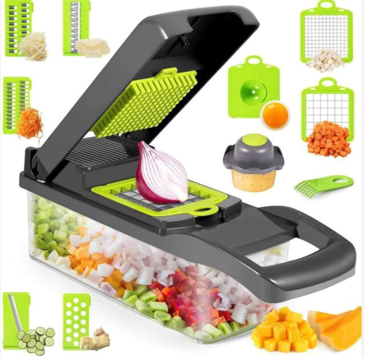 Essentials 12 in 1 Manual Vegetable Chopper 