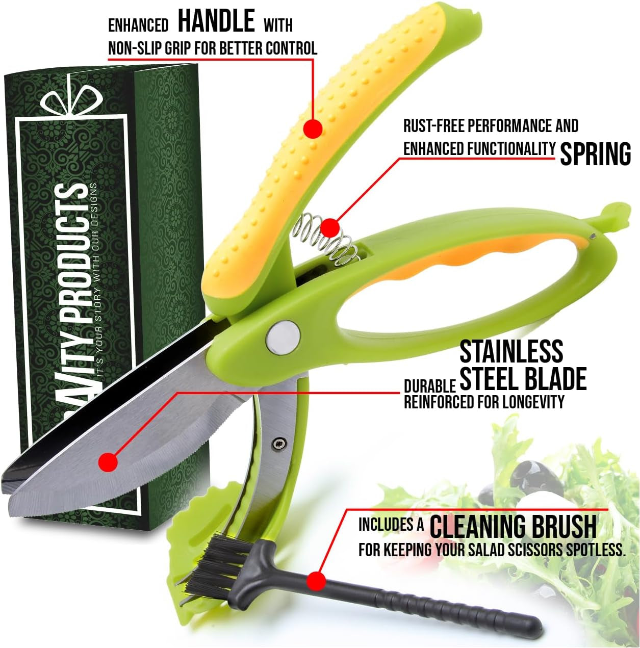 Essentials Salad Scissor Chopper