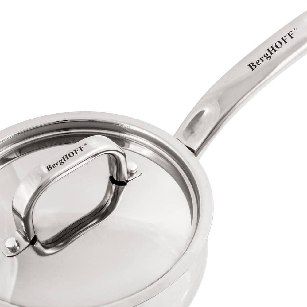 Essentials Belly Shape 1.5 Qt. 18/10 Stainless Steel 6.25 In. Sauce Pan SS Lid