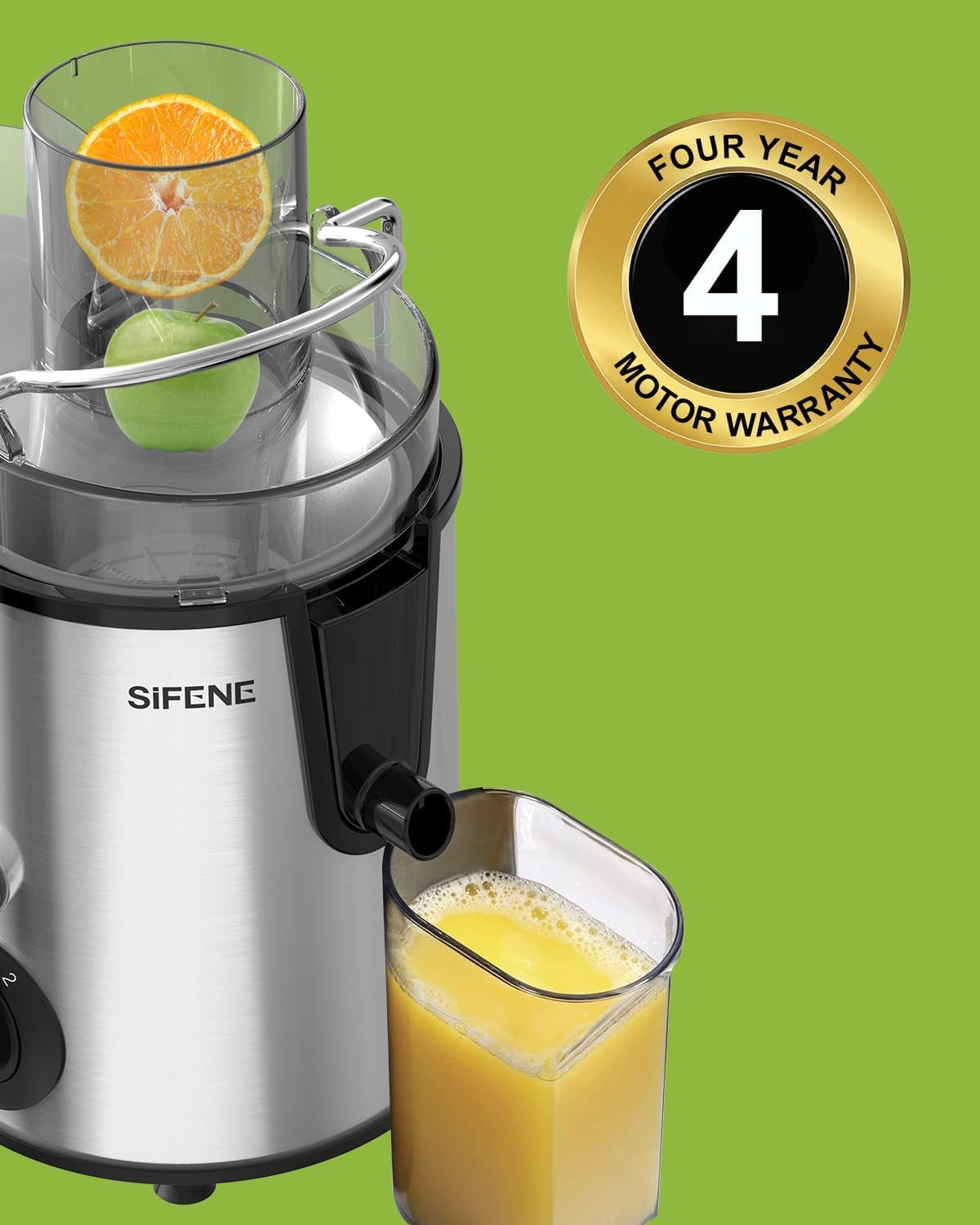 Essentials Quick Juicer Machine, Juice Extractor with 3” Feed Chute